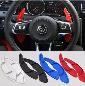 Resim Golf 7 R Direksiyon F1 Kulakçık Paddle Shifter Vites-Kırmızı 