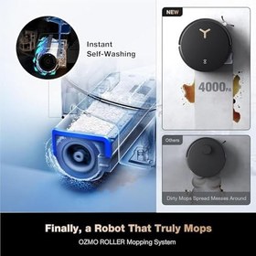 Resim Ecovacs Deebot X8 Pro Omni Siyah Robot Süpürge Ve Paspas 18000 Pa Emiş Gücü 