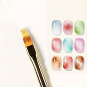 Resim 1pc/2pcs Tırnak Sanatı Fırçaları Ombre Etkisi için, Kokusuz Akrilik Boya Kalemi, Profesyonel Manikür Araçları Tırnak Tasarımı için, Salon Kalitesi 