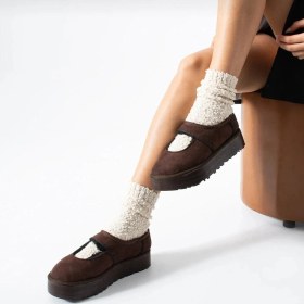 Resim Carren Kahverengi Süet Bot Resimdeki Renk 