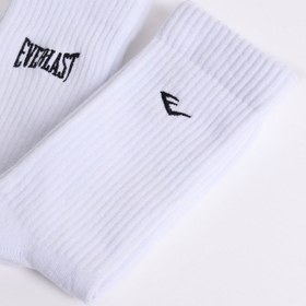 Resim Everlast Logo Nakışlı 2'li Beyaz Çorap - Beyaz / 38-41 