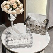 Resim Yeni Stil Krem Renkli Düzenleyici Kutu Tutucu - Lüks Ev Dekorasyonu, Oturma Odası, Kahve Masası ve Restoran için Uygun 