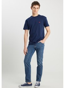 Resim Wrangler Erkek T Shirt Mw7nm203877w72 Lacivert Lacivert 