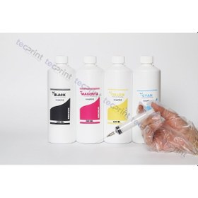 Resim Tecprint Epson L6190 Cmyk 500 Ml Uyumlu Mürekkep Seti+enjektör+eldiven 