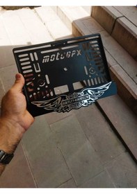 Resim Motorsiklet Uyumlu Plakalık Hrly Dvdsn Lazer Kesim Pleksi Plakalık Kişiye Özel Plakalık 