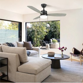 Resim Classy 3 Kanatlı LED Siyah 111CM Tavan Vantilatörü 