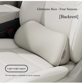 Resim Elmpaly Beyaz Gbb-1 Ergonomik Araç Bel Yastığı, Omurga Desteği, Uzun Yol Konforu, Tüm Araçlar İçin 