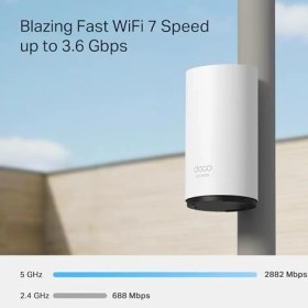 Resim Ala Store Deco BE25 (1-Pack) | Wi-Fi 7 Mesh Sistemi | BE3600 Mbps Hız | Çift Bant | 2x 2.5g Port | IP65 Su & Toz Geçirmez | Mlo | Aı Dolaşım | Poe Destekli 