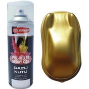 Resim Colorium Plasti Bul Sökülebilir Kauçuk Gold Altın Sprey Dip Boya Altın Rengi 