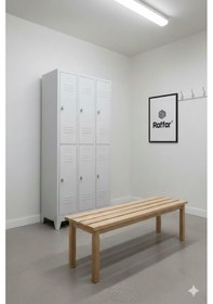 Resim Soyunma Dolabı Eko 6 Lı 970x370x2000 Mm Gri 