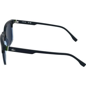 Resim Lacoste L 6074S 410 56 Unisex Dikdörtgen Mavi Şeffaf Mavi Çok Renkli Kemik Güneş Gözlüğü 