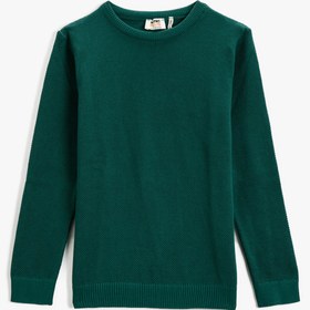 Resim Erkek Çocuk Basic Kazak Bisiklet Yaka 