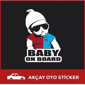 Resim Arabada Trabzonlu Bebek Var Sticker Trabzon Sticker Bebek Sticker 