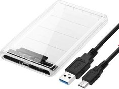 Resim Type-C USB 3.1 2.5" Sata Şeffaf Hard Disk Kutusu Pmr