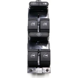 Resim Parçazamanı Volkswagen Passat 1998-2004 Cam Açma Düğmesi Sol Dörtlü 1J4959857B 