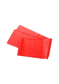 Resim Spor Egzersiz Band Kırmızı Renk Orta Direnç 120 Cm Uzunluk 7.5 Cm Kırmızı 