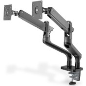 Resim Digitus DA-90417 15"-32'' 9 KG 2 x Usb Gaz Basınçlı Özel Tasarım Çiftli Monitör Tutucu 