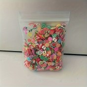 Resim 1000 Parça Karışık Renkli Kil Meyve Dilimleri 3D Tırnak Sanatı Süslemeleri, Slime Süslemeleri, DIY El Sanatları ve Çeşitli Süslemeler için Hipoalerjenik 
