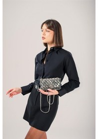 Resim Ççs Kadın 17772 Omuz Askılı El Çantası GÜMÜŞ 