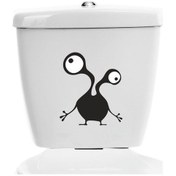Resim Wc Klozet için Uzaylı Sticker Yapıştırma Model1 