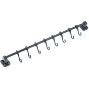 Resim Güçlü Yapıştırma 8 Li Askı Rayı (55 cm) + 20x30 Ferforje Sepet 