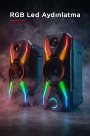 Resim Rampage Rms-x5 2.0 Siyah Multimedia Gaming Usb Speaker 