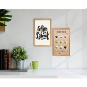 Resim Bk Home Coffee Tasarımlı Dekoratif 2'Li Retro Ahşap Tablo-4 (551047844) 