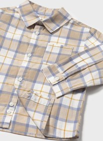 Resim Mayoral Erkek Bebek Ekose Gömlek Bej Bej 