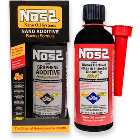 Resim Nos2 GRAPHEN MOTOR KORUYUCU 330 ML ve NOS2 ENJEKTÖR VE PARİKÜL FİLİTRE TEMİZLEYİCİSİ 330 ML 