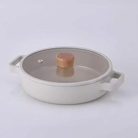 Resim D-NEOF226L Fıka Cam Kapaklı Alumınyum Sıg Tencere 26 cm Be 