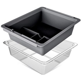 Resim Symbee Tesla Model 3/y İçin Silikon-as Kontrol Paneli Organizatör Seti, Siyah Depolama Kutusu, 19.5cm Boyutlu 