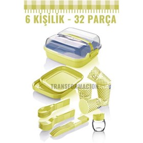 Resim Q5concept Q5C 6 Kişilik Piknik Seti Gervasoni Design SARI 718327 