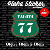 Resim 77 Yalova İl Şehir Plaka Sticker Futbol Spor Kulüb 