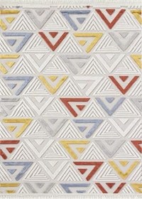 Resim Endülüs Serisi Yumuşak Yüzey Peluş Post Shaggy Çocuk Odası Oturma Odası Salon Mutfak Halısı, ANDALUS-7004A-MOTTO-150X500 