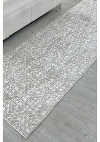 Resim Lüle Halı Kaymaz Taban Yıkanabilir Yolluk Halı Lhklmkahve2 