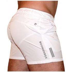 Resim Boomenbex Beyaz Mayo Şort - Deniz Şortu - Yeni Sezon Beyaz 