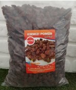 Resim Kırmızı Pomza Taşı 10-15 mm 3 kg Volkanik Ponza Lav Taşı 