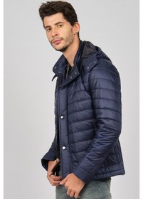 Resim Daynax Erkek Kapüşonlu Mont 4927100 Indigo-Indigo İndigo 