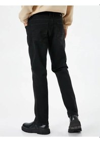 Resim Koton Erkek Jean Pantolon Siyah 4wam40009nd Straight Chadwıck 24ky59000010 Y5901 