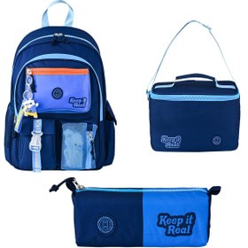 Resim Muggle Deep Blue 3'lü Okul Çanta Seti - Standart / Standart 