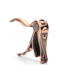 Resim Alice A007h/pc Akustik Gitar Kaposu - Chrome Skull Aksesuar - Rock Stil Kuru Kafa Tasarımlı Krom Gövde, Dayanıklı Metal Yapı, Net Ses Çıkışı Uyum: Kavisli Klavyeli Akustik Ve Elektro Gitarlar 