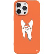 Resim iPhone 13 Pro Max Kravat Telefon Kılıfı 