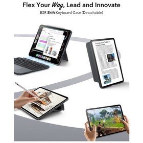 Resim Apple iPad Uyumlu Air 11 2024 Flex Klavyeli Tablet Kılıfı Klavyeli Kılıf 