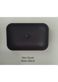 Resim Loft Çanak Lavabo 40x60cm Turavit - Mat Siyah Diğer 