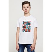 Resim Riverdale Karma Baskılı Unisex Çocuk Beyaz T-Shirt 