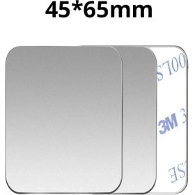 Resim GongtuShop 3 Adet Gümüş 45X65 Stili 5 Adet Metal Plaka Etiket Disk Demir Levha Mıknatıs Cep Telefonu Tutucu Için Manyetik Araç Telefonu Standı Sahipleri Mıknatıs Değil (Yurt Dışından) 