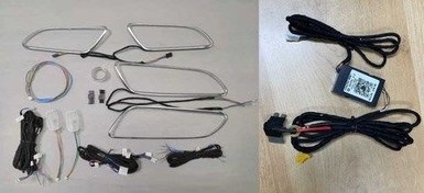 Resim Mercedes W176 A - W117 Cla - Gla Uyumlu 64 Renk Ambiyans Aydınlatma - Aplikasyon Kontrollü 