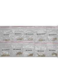 Resim 100 Adet Laptop Dişi Pirinç Somun Seti Kilitli Poşetli 