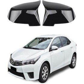 Resim Toyota Corolla Uyumlu 13-19 Araca Özel Batman Yarasa Ayna Kapağı Pianobl 