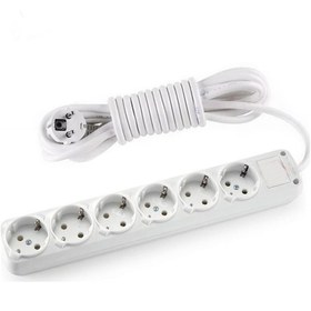 Resim Viko Leylak 6Lı Topraklı 2Mt Kablolu Priz 